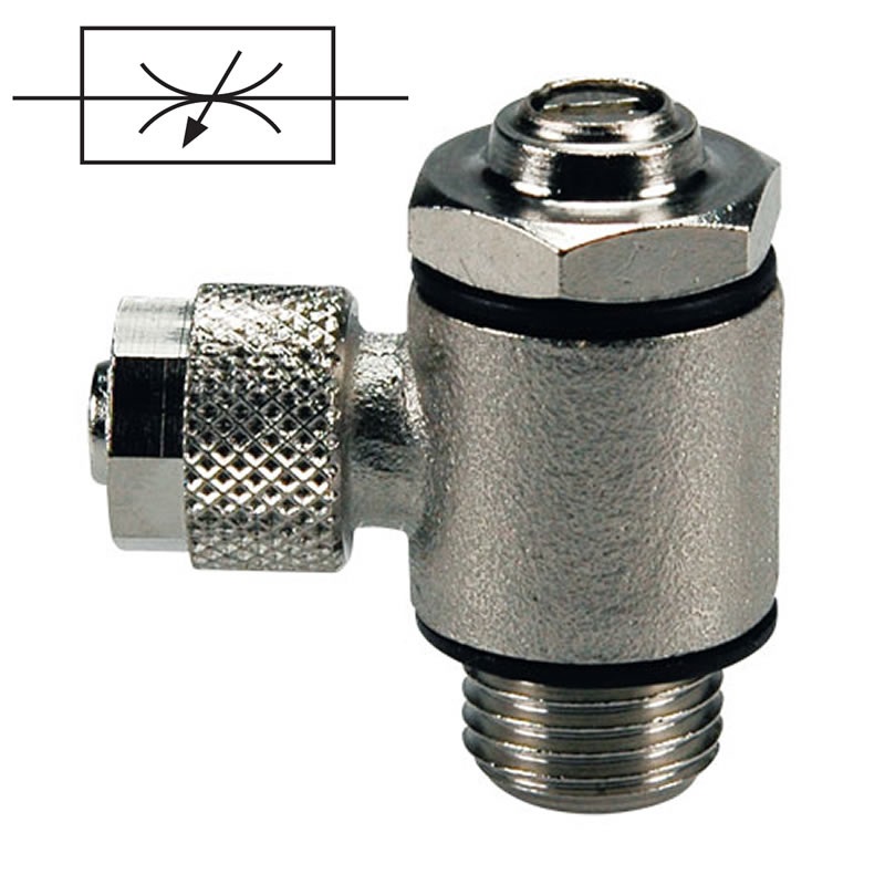 A.P.I. Škrtící ventil oboustranné 6/4 mm - G1/8"