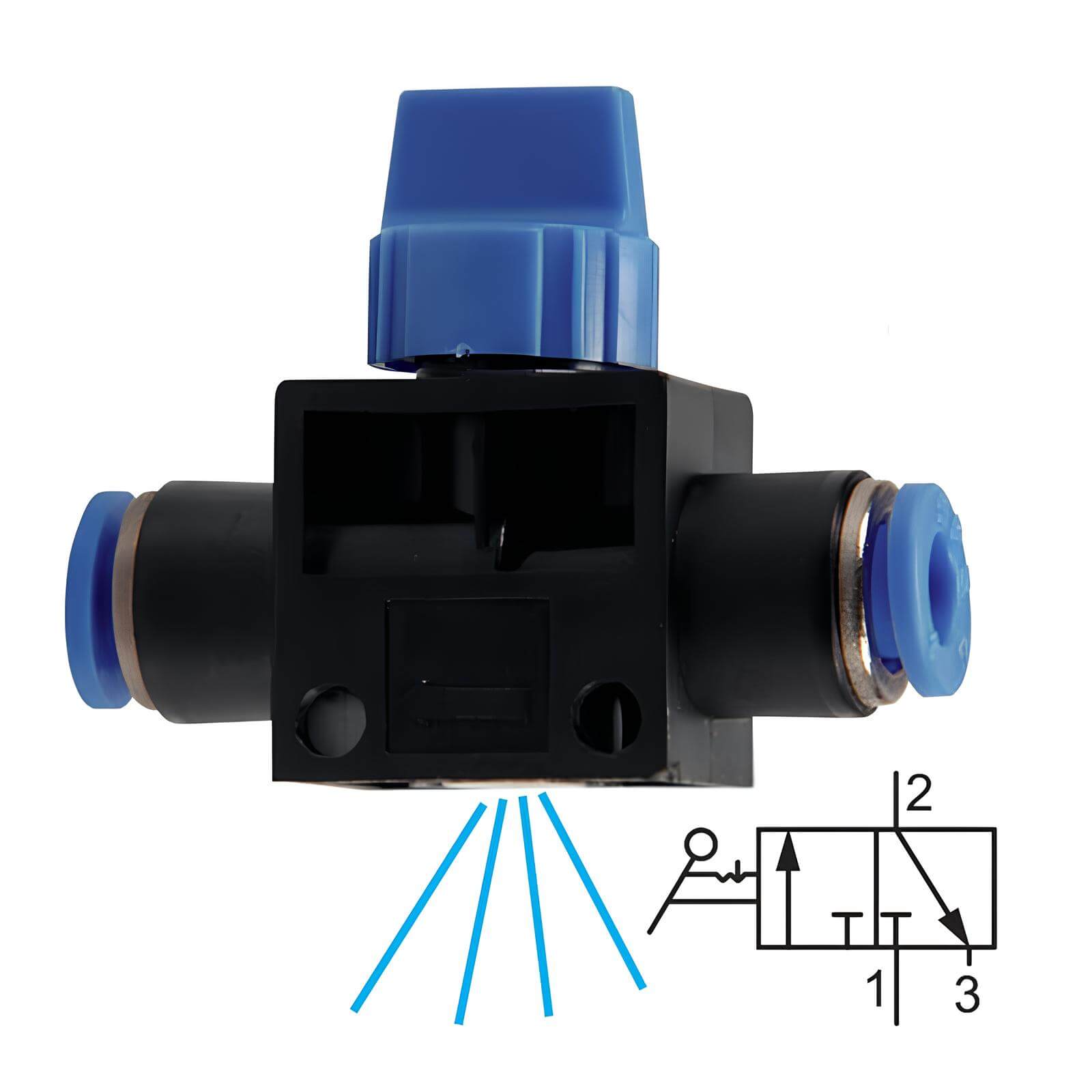 Pneumatics & Hydraulics Uzavírací ventil s odvětráním 4