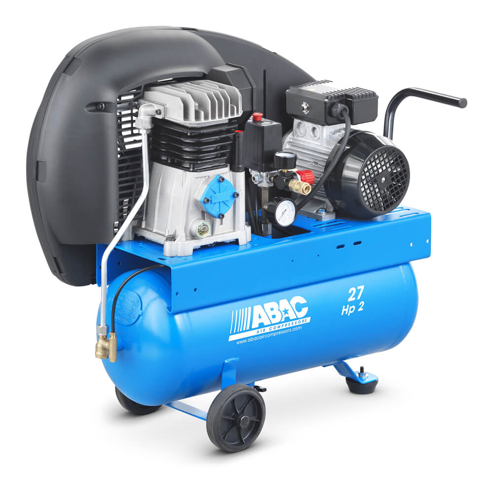 Abac A29-1,5-27CM Pro Line příkon 1,5 kW, sací výkon 255 l/min, tlak 10 bar, vzdušník 27 l, napětí 230/50 V/Hz