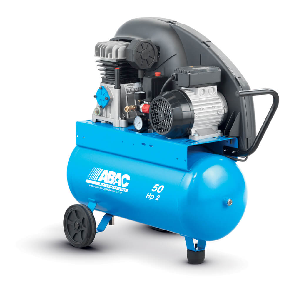 ABAC Pístový kompresor A29-1,5-50CM příkon 1,5 kW, sací výkon 255 l/min, tlak 10 bar, vzdušník 50 l, napětí 230/50 V/Hz