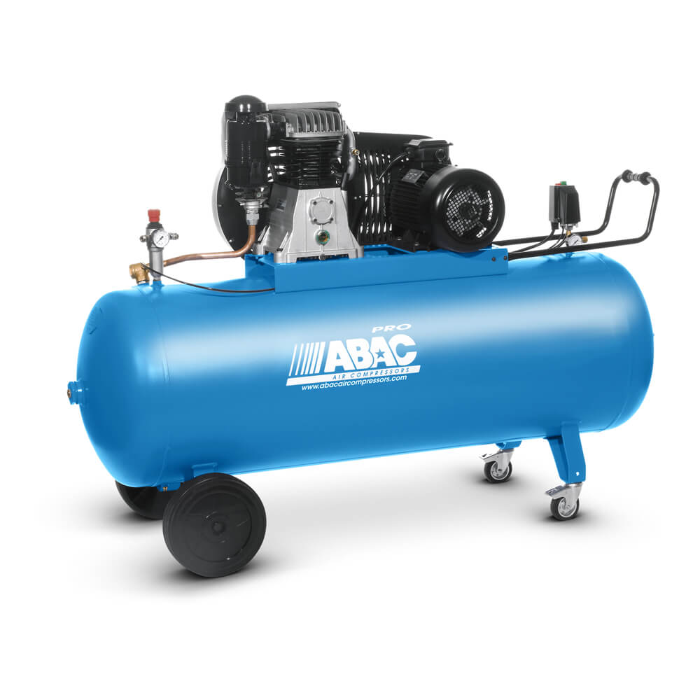 ABAC kompresory Pomaloběžný pístový kompresor B70-5,5-500CT příkon 5,5 kW, sací výkon 1 023 l/min, tlak 11 bar, vzdušník 500 l, napětí 400/50 V/Hz