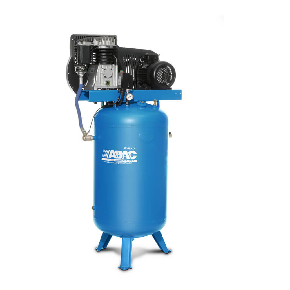 ABAC kompresory Vertikální kompresor B59B-4-200VT příkon 4 kW, sací výkon 653 l/min, tlak 11 bar, vzdušník 200 l, napětí 400/50 V/Hz