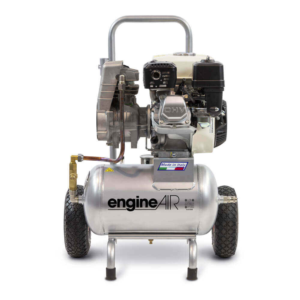 ABAC kompresory Benzínový kompresor Engine Air EA5-3-5-20RP příkon 3,5 kW, sací výkon 275 l/min, tlak 10 bar, vzdušník 20 l