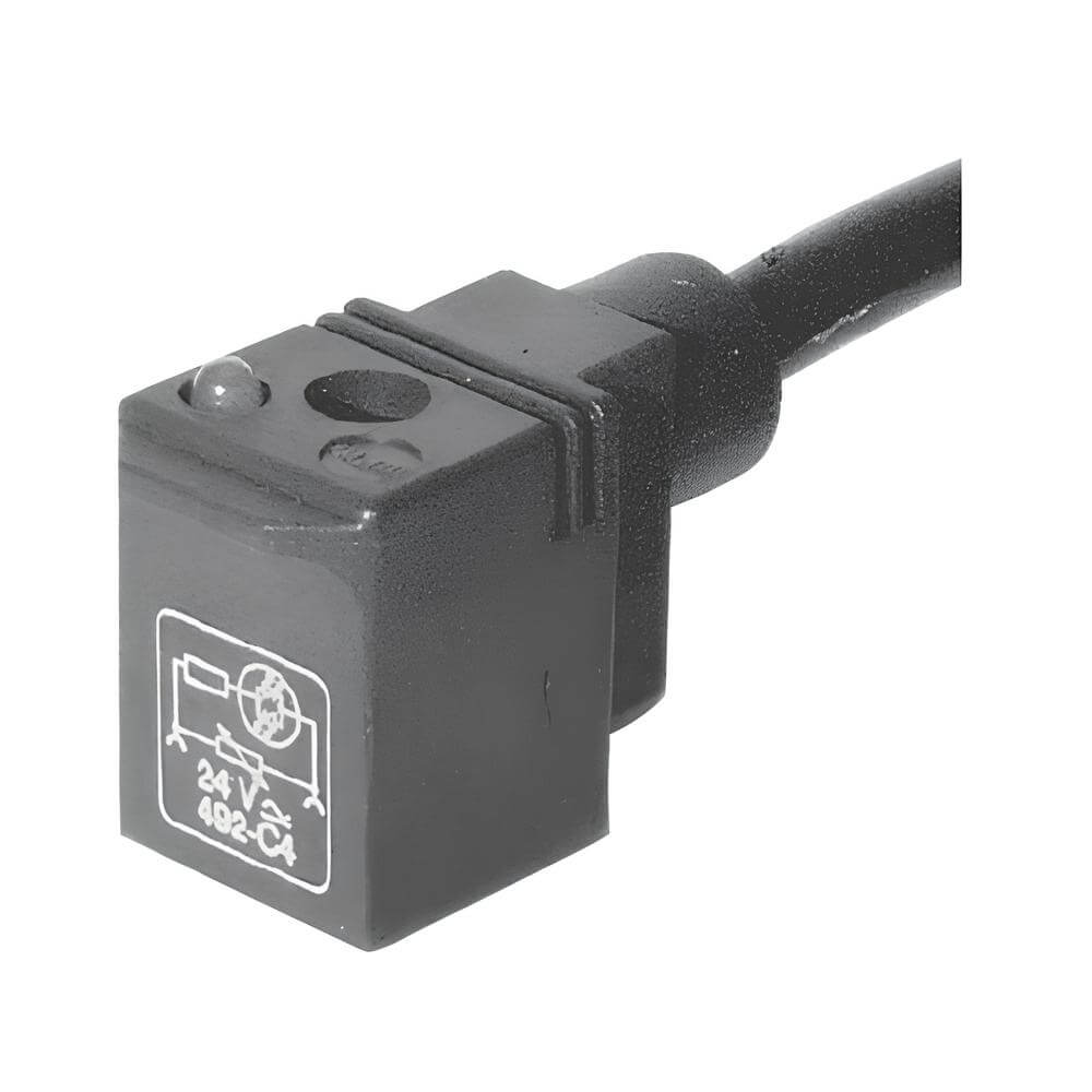 A.P.I. Konektor pro cívky ASA12 - A12209NK - LED kabel 2m 24V