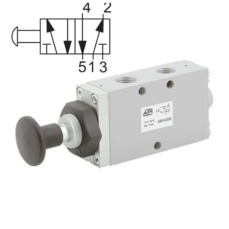 A.P.I. Ručně ovládaný ventil A1MA151TT