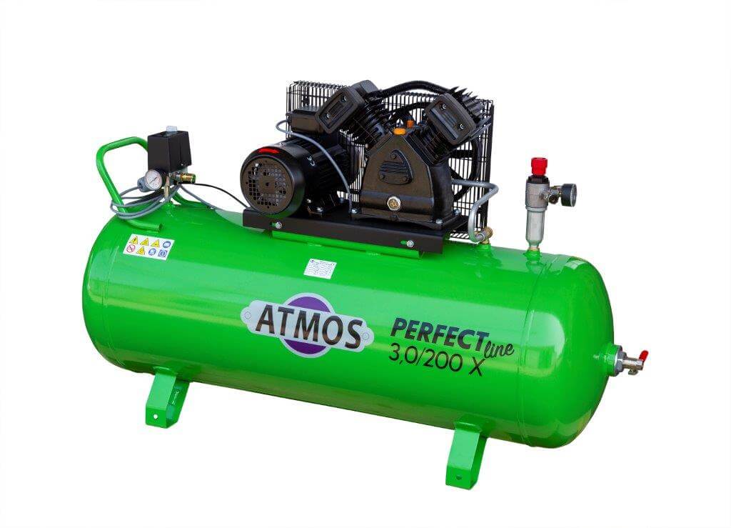 Atmos Pístový kompresor Perfect Line 3 kW - 200l X + prodloužená záruka