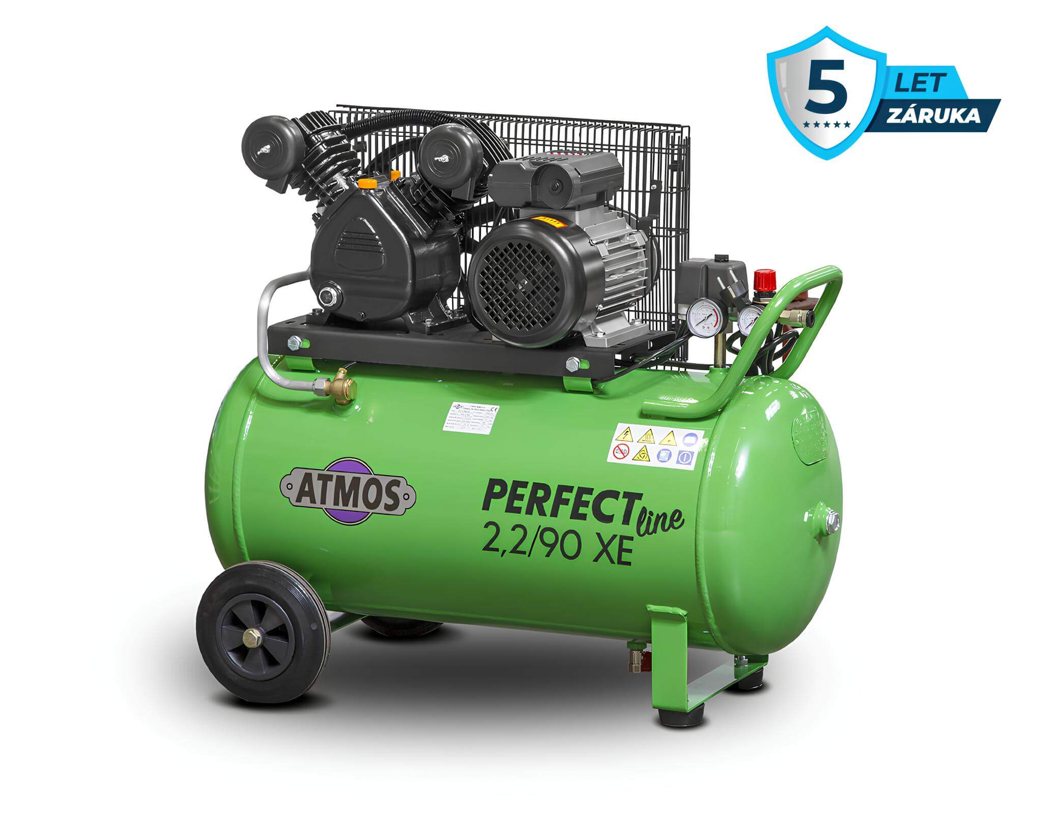 Atmos Pístový kompresor Perfect Line 2,2 kW - 90l XE + prodloužená záruka