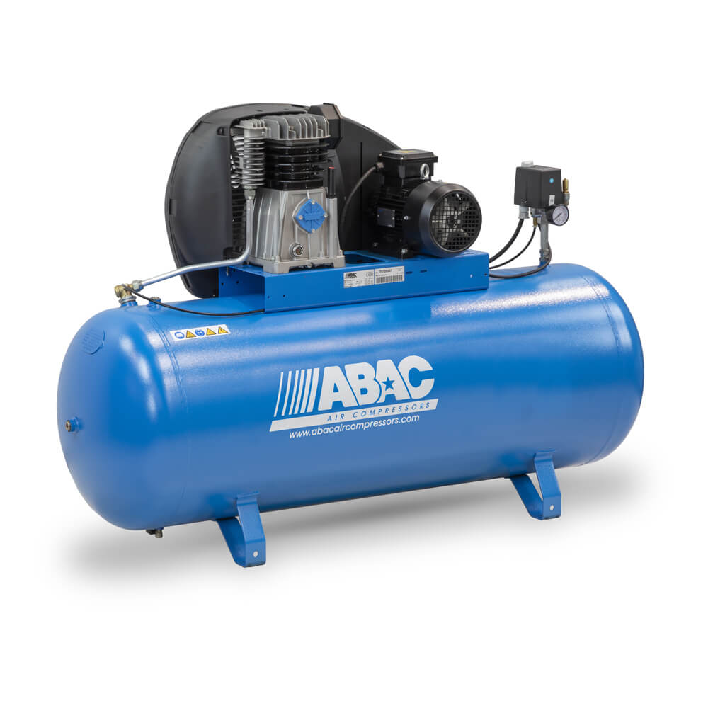 Abac Pro Line A39B-2,2-200FM příkon 2,2 kW, sací výkon 393 l/min, tlak 10 bar, vzdušník 200 l, napětí 230/50 V/Hz