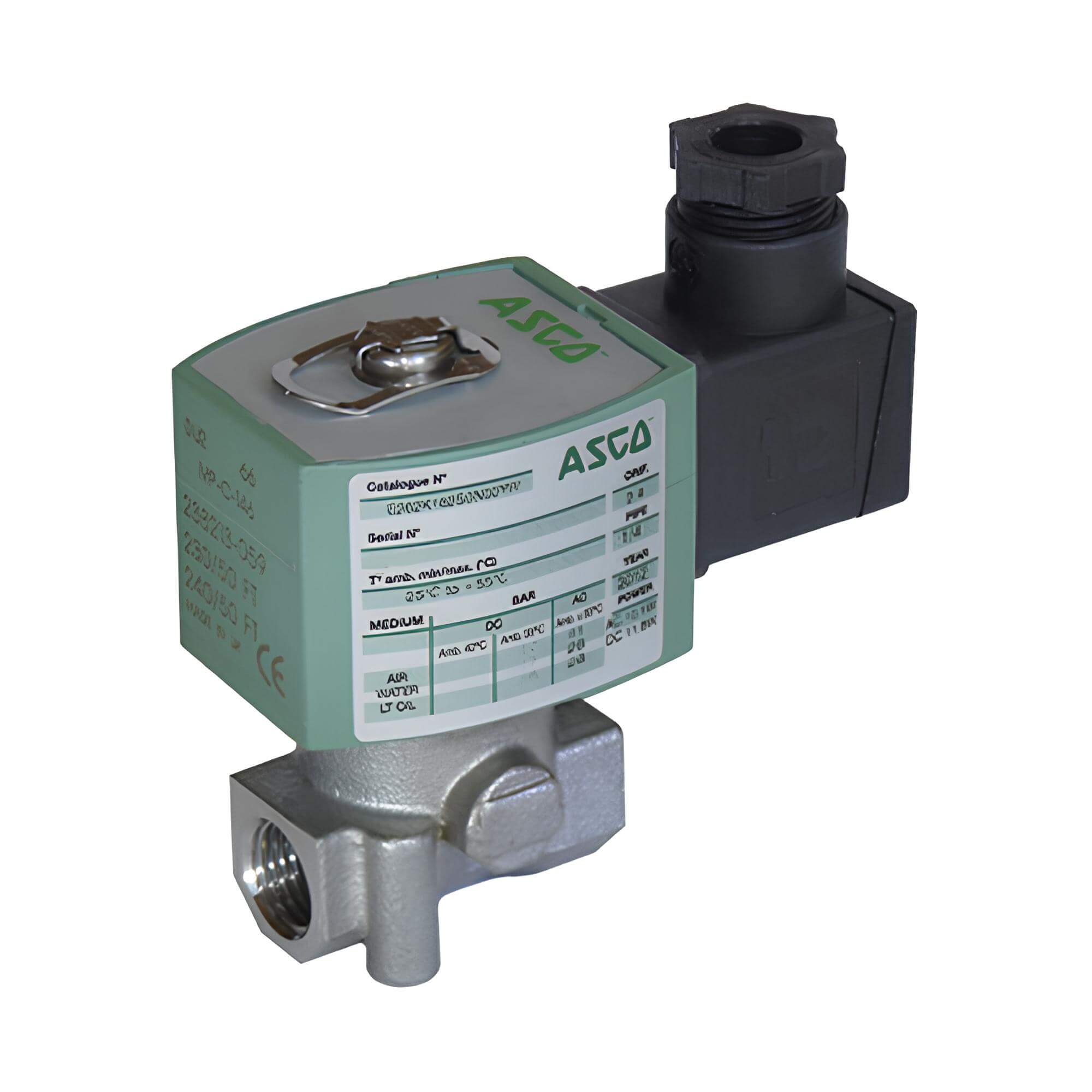 A.P.I. Solenoidový ventil nerezový E262NCS-14E Cívka: 24V DC