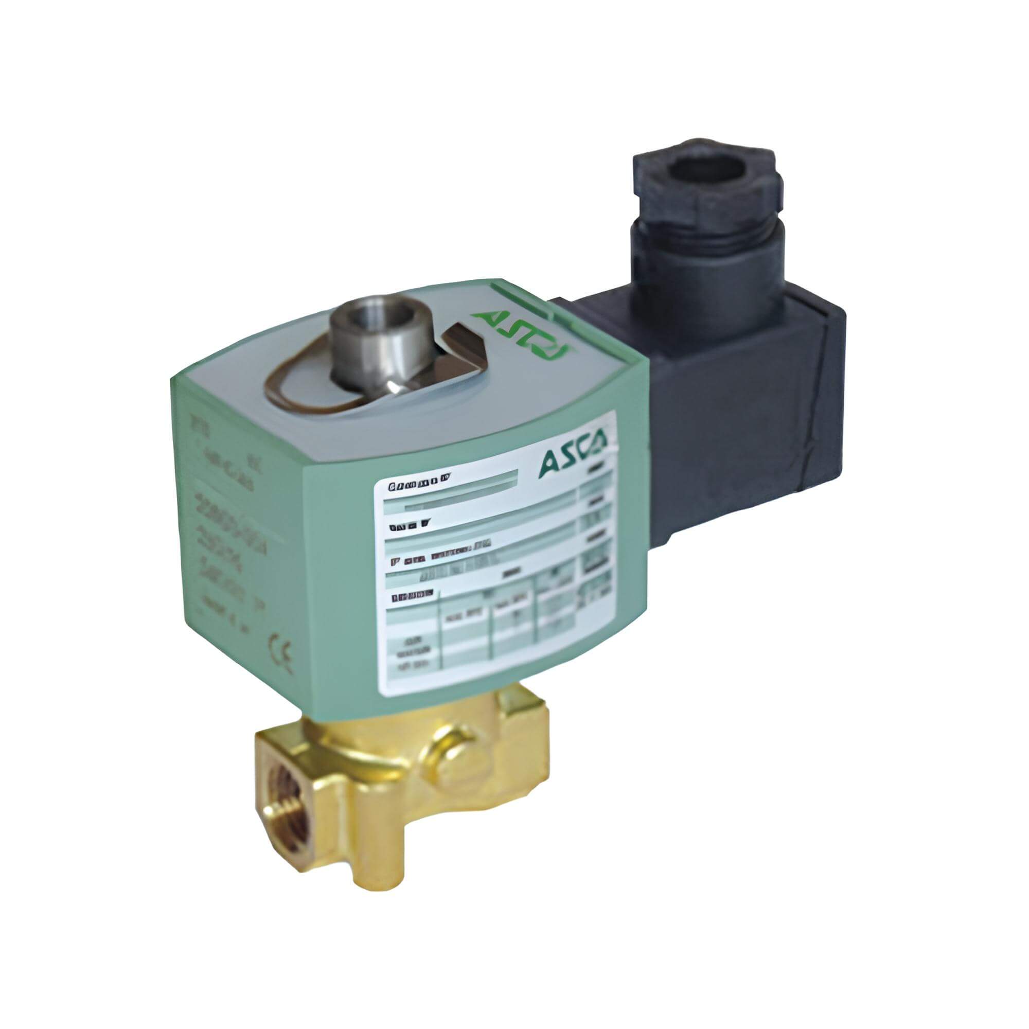 A.P.I. Solenoidový ventil mosazný 3/2NC - E314NC-14A Cívka: 24V DC