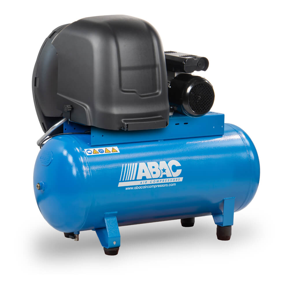 ABAC kompresory Tichý pístový kompresor ABAC - A39B-3-200FTS příkon 3 kW, sací výkon 486 l/min, tlak 10 bar, vzdušník 200 l, napětí 400/50 V/Hz