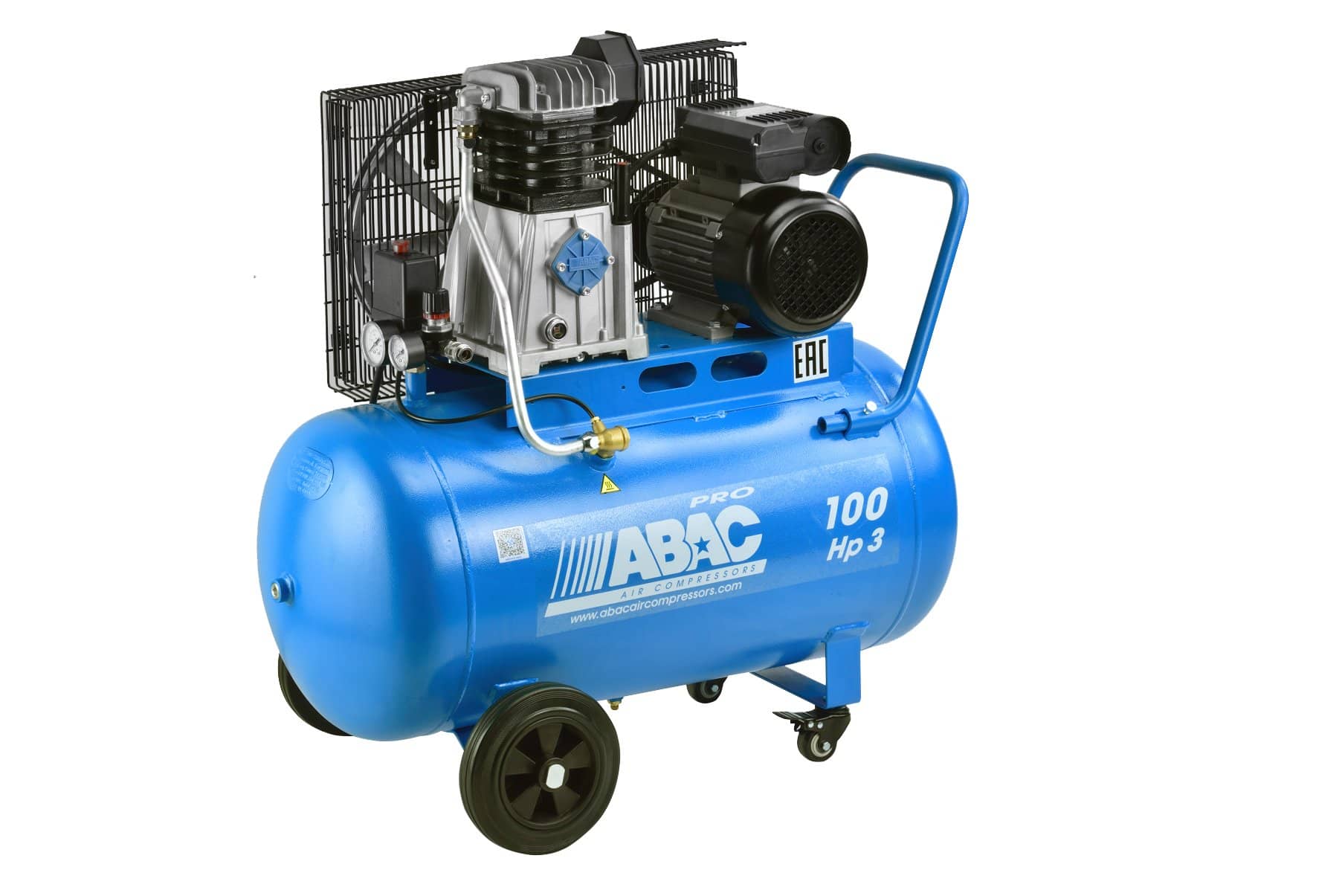 ABAC Kompresor Pro Line A39X-2,2-100CM příkon 2,2 kW, sací výkon 393 l/min, tlak 10 bar, vzdušník 100 l, napětí 230/50 V/Hz