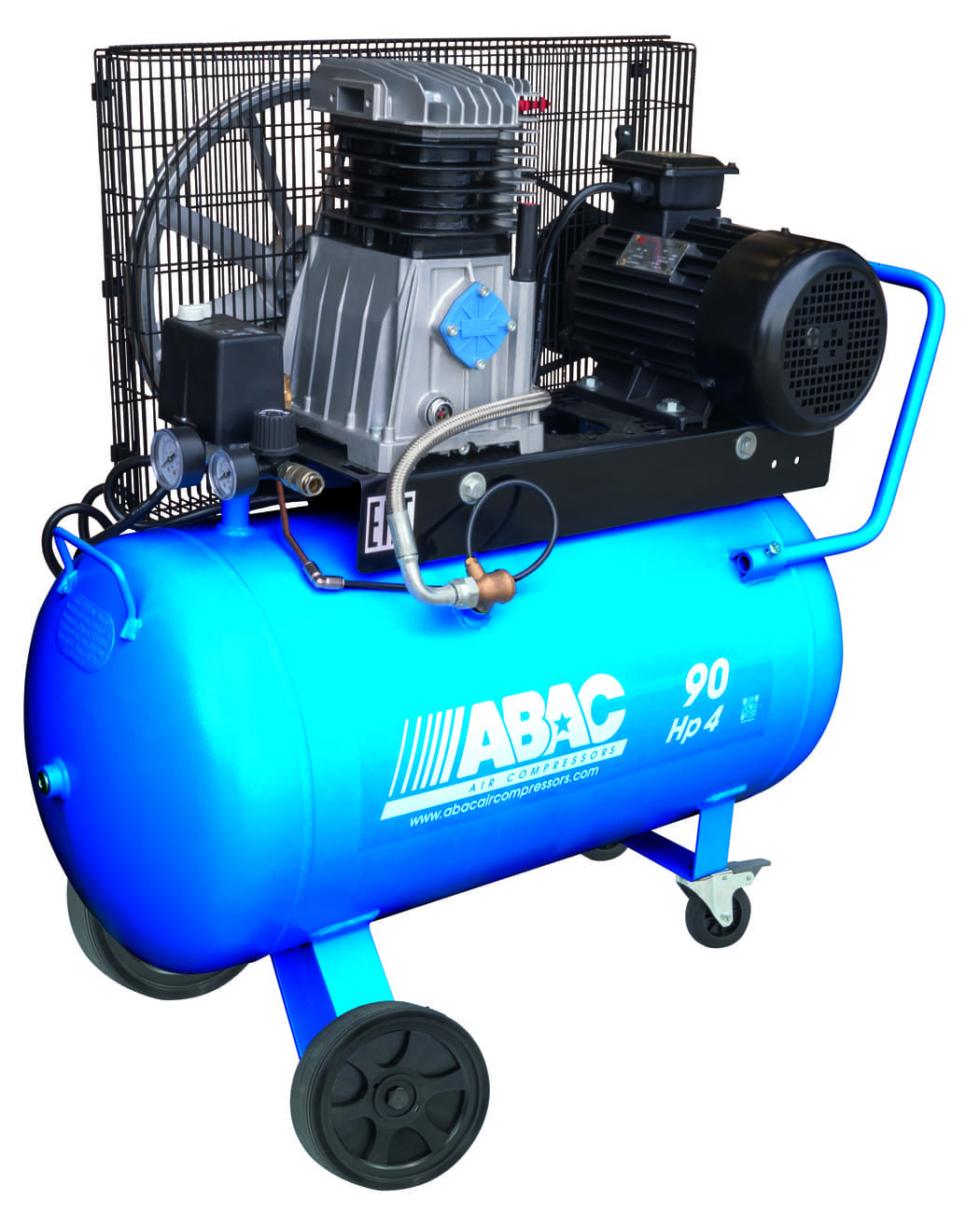 ABAC Kompresor Pro Line A39BX-3-90CT Příkon 3 kW, sací výkon 437 l/min, tlak 10 bar, vzdušník 90 l, napětí 400/50 V/Hz