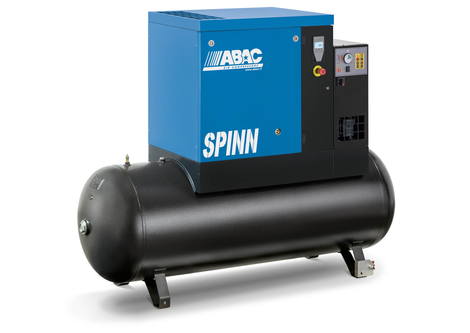 Schraubenkompressor ABAC SPINN Maxi mit 500-l-Kessel und Kältetrockner