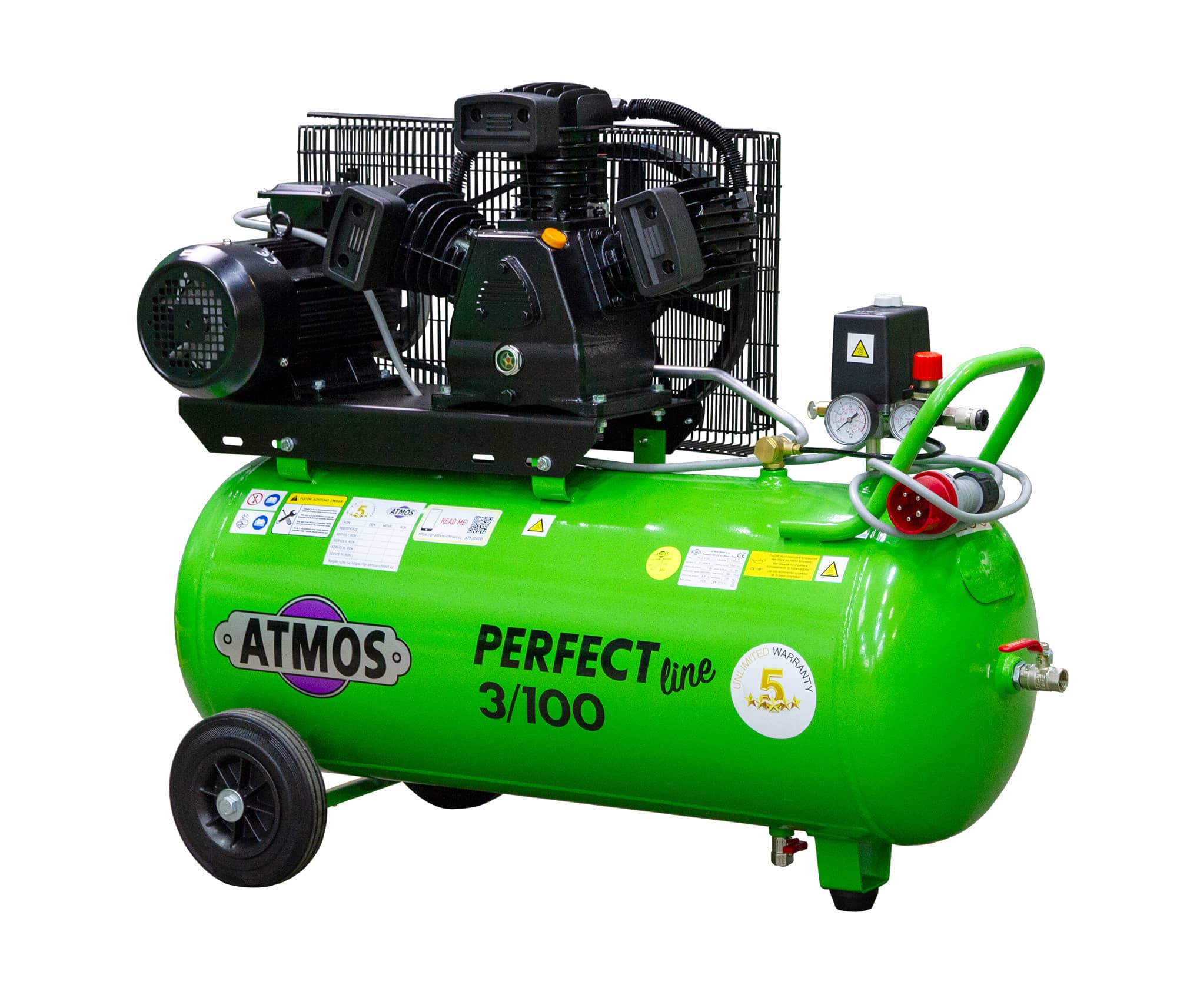 Atmos Pístový kompresor Perfect Line 3 kW - 100 l + prodloužená záruka