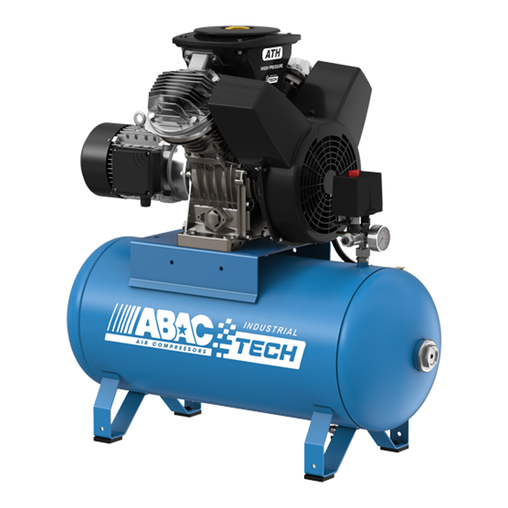 ABAC kompresory Kompresor Abac Tech ATH-2,2/20-90FT příkon 2,2 kW, sací výkon 252 l/min, tlak 20 bar, vzdušník 90 l, napětí 400/50 V/Hz