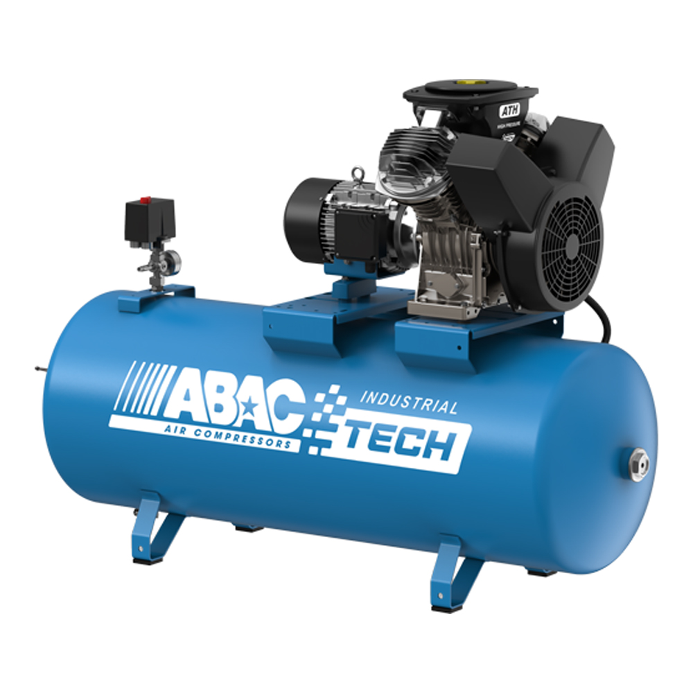 ABAC kompresory Kompresor Abac Tech ATH-7,5/20-270FTX příkon 7,5 kW, sací výkon 780 l/min, tlak 20 bar, vzdušník 270 l, napětí 400/50 V/Hz