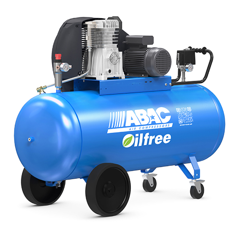 ABAC kompresory Kompresor Expert Zero A39B0P-3-200CT příkon 3 kW, sací výkon 486 l/min, tlak 10 bar, vzdušník 200 l, napětí 400/50 V/Hz