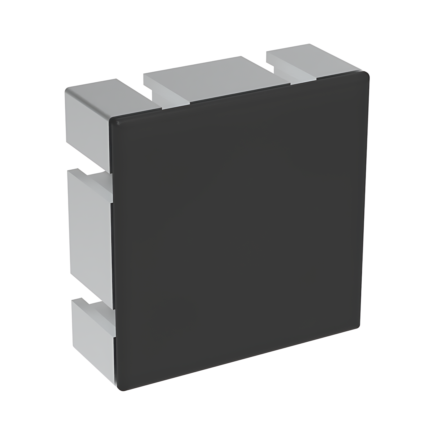 Levně Alusic Záslepka profilu AC 30-6, 60x60, černá