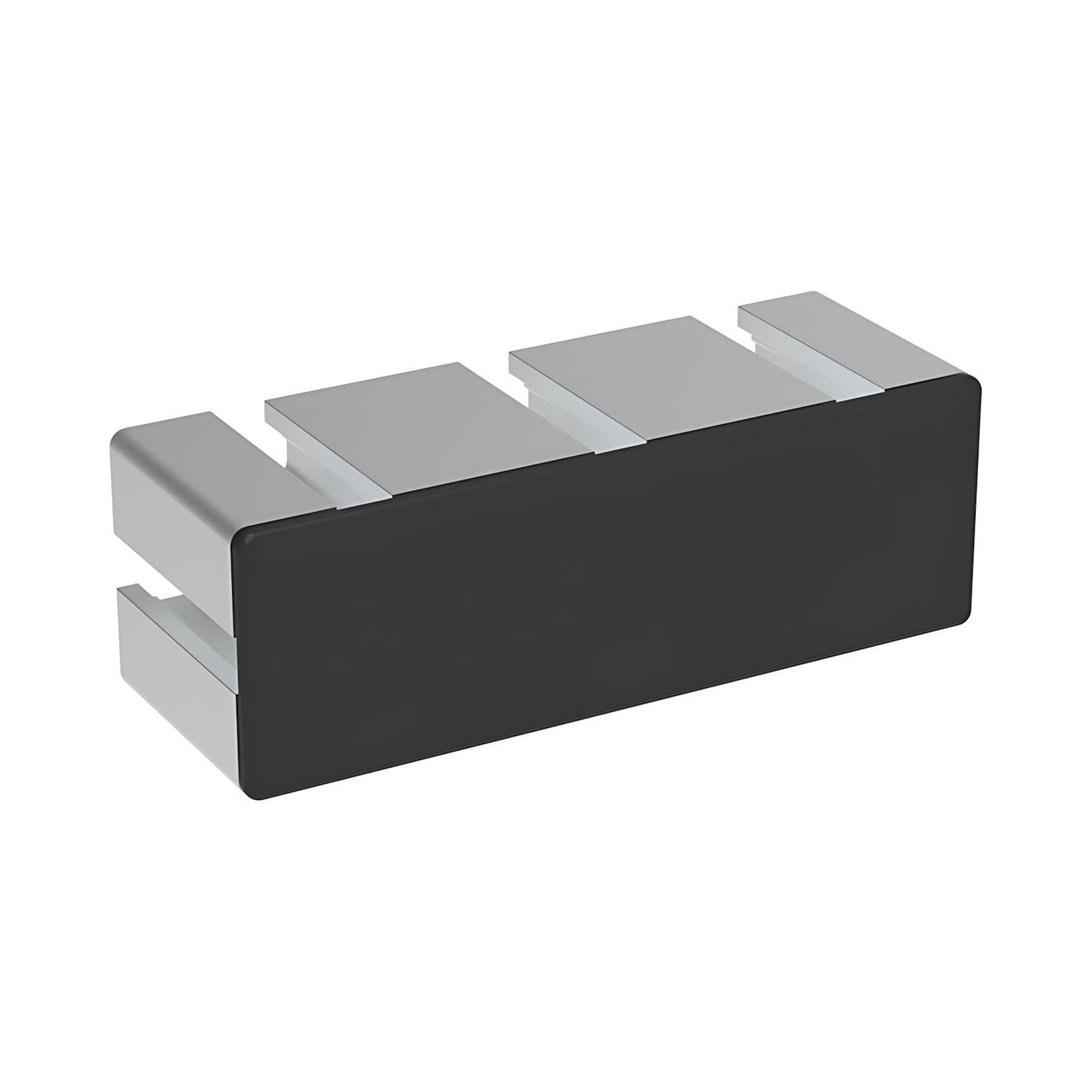 Levně Alusic Záslepka profilu AC 40-8, 40x120, černá