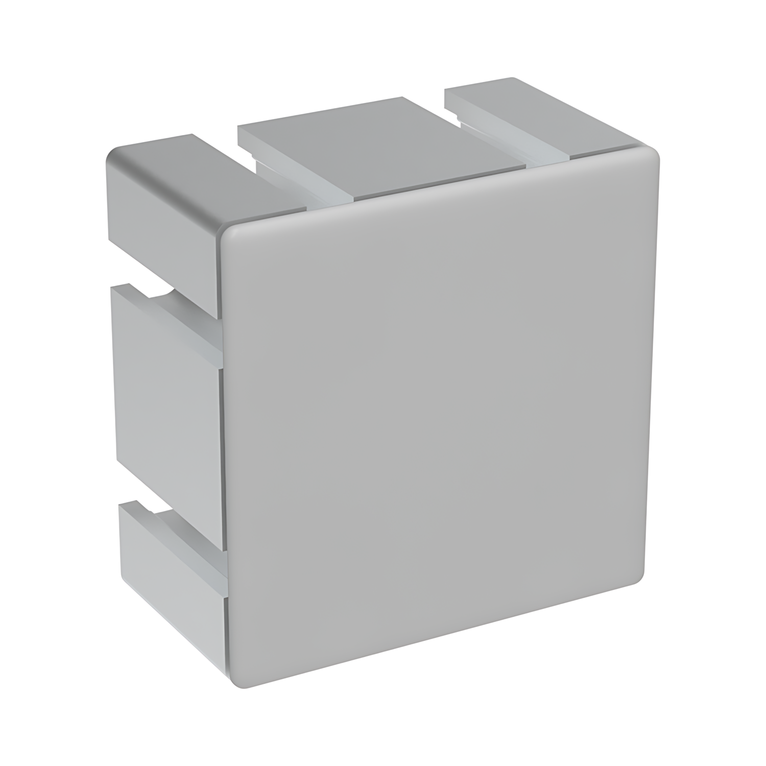 Levně Alusic Záslepka profilu AC 40-8, 80x80, těžké provedení, šedá