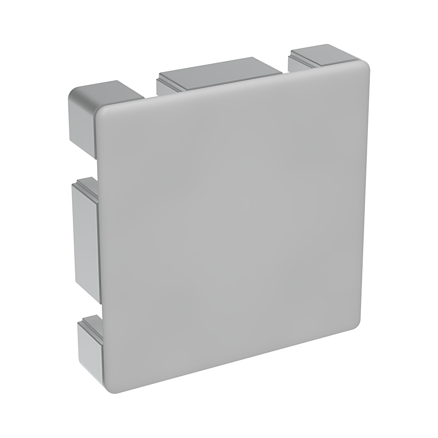 Levně Alusic Záslepka profilu BH 40-10, 80x80, šedá