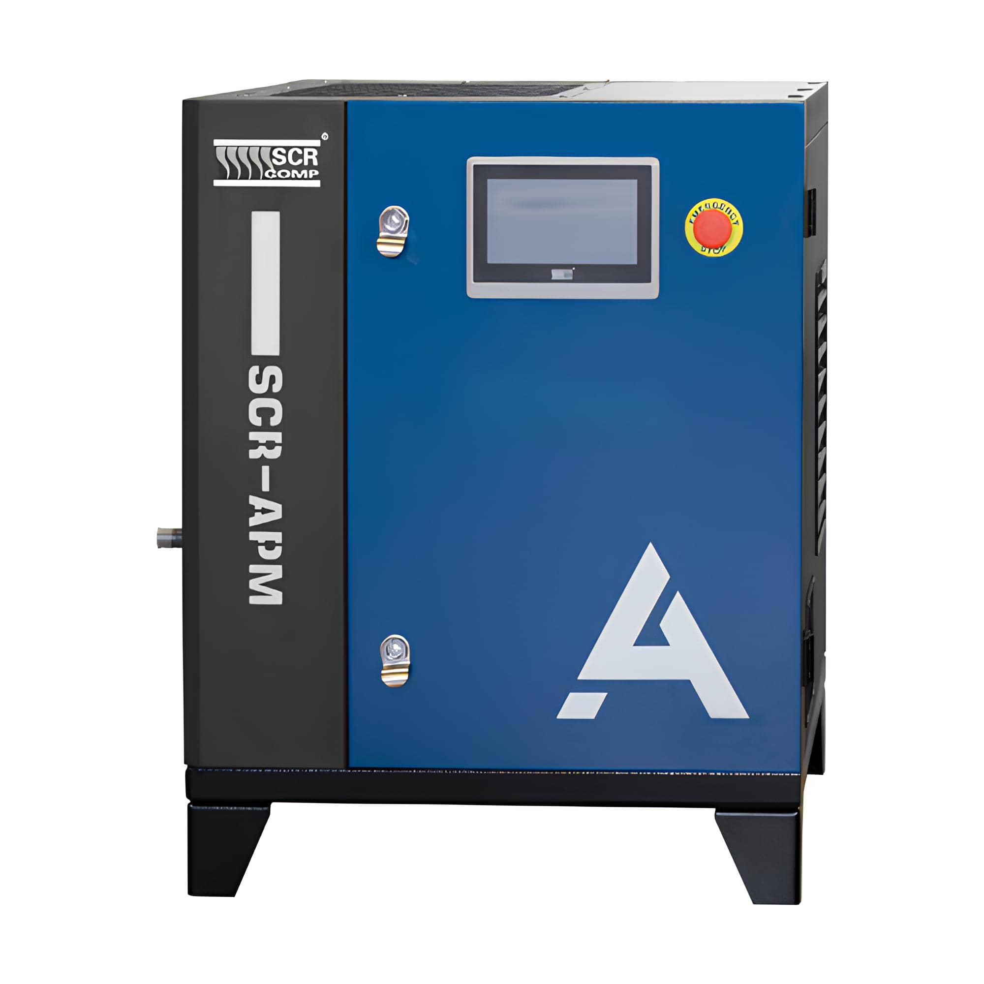 Šroubové kompresory SCR - Screw Compressor Šroubový kompresor SCR-3/10APM příkon motoru 3,6 kW, dodávaný tlak 10 bar, objemový výkon 19,2 Nm³/h