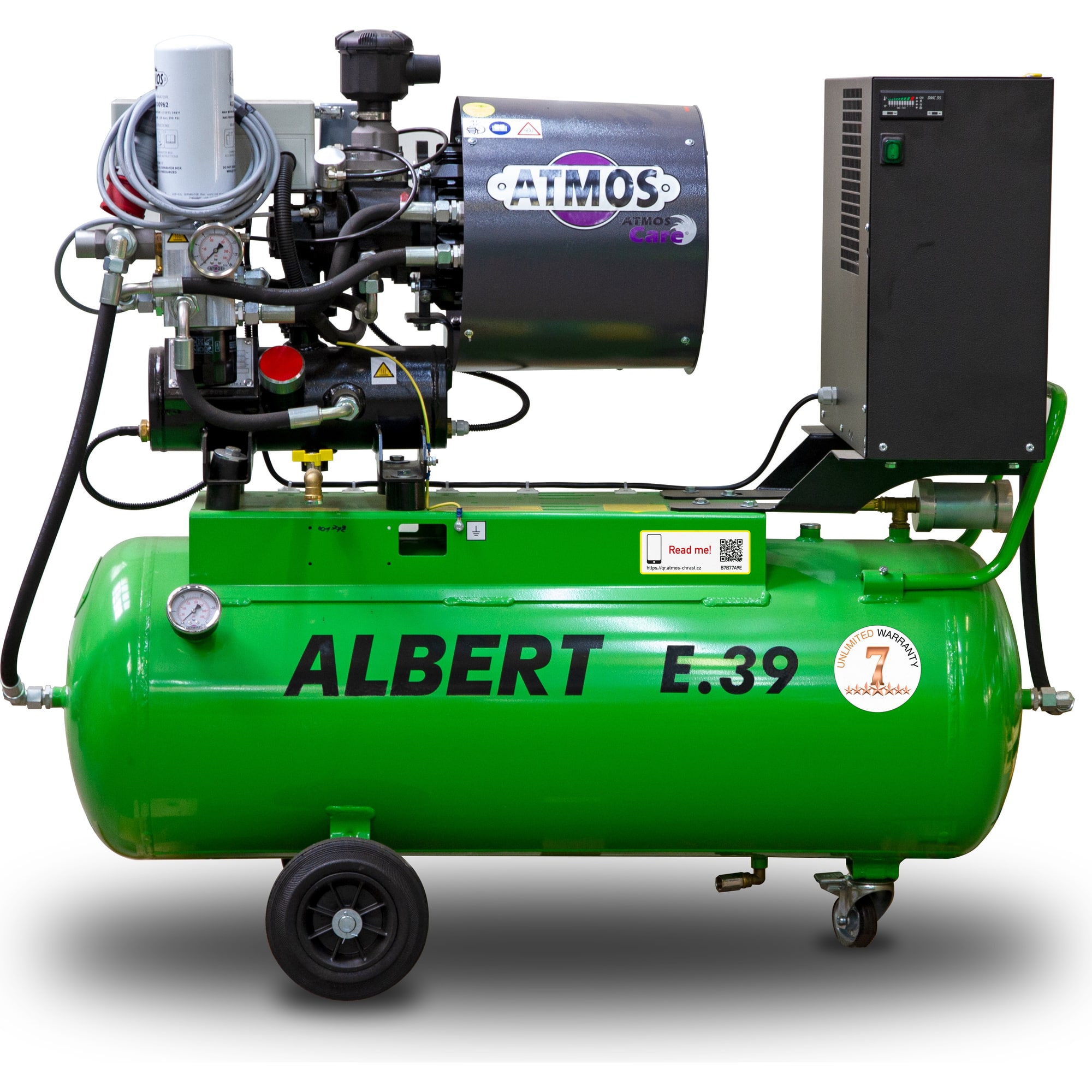Šroubový kompresor ATMOS Albert E.39 VS 4 kW 10 bar