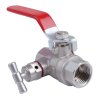 Ball valve with drain - 3/4"