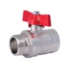 Ball valve internal and external thread with wing handle - 1/2"