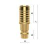 ES nipples with barb for 6 mm hose