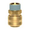 Quick coupling with external taper thread R1/2"