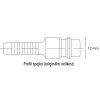 ES quick coupling with barb for 9 mm hose
