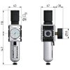 Regulátor tlaku s filtrom 1/2", 0,1 - 1 bar, 5 200l/min