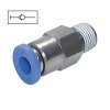 Self-closing direct coupling external 8 - R3/8"