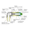 Self-closing direct coupling external 8 - R3/8"