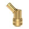 ES quick coupling with 45° hose barb - 9 mm