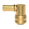 Quick coupling with mandrel for hose 90° - 13 mm