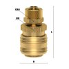Quick coupling with union nut 10 x 8 mm