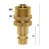 ES-Nippel mit Überwurfmutter für Schlauch 4 x 6 mm