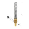 ES-Nippel mit Überwurfmutter und Feder für Schlauch 6,5 x 10 mm