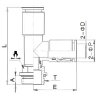 Gwint boczny z gwintem T 10 - G1/4"