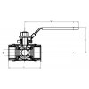 Ball 3-Way Stainless Steel Tee - 1 1/2"