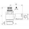 Corner throttle valve for exhaust 12 - G1/2"