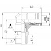 L-coupling 10 - R3/8"