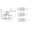 Two-piece stainless steel faucet - 3"