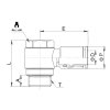 L-threaded rotating external 6 - G1/4"
