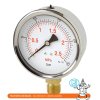 Manometer robustný stranový 0/4 bar - 100 - 1/2"