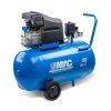 Mobile compressor ABAC L20N-1.5-50CM  motor power 1.5 kW, air intake 220 l/min, pressure 10 bar, horizontal air receiver 50 l, voltage 230/50 V/Hz