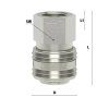 Nickel-plated ES quick coupling - G1/2" female thread